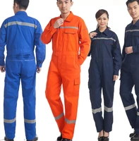 2018 autumn unisex engineering worker clothing wear auto repair factory workshop uniform long sleeve siamese work clothing