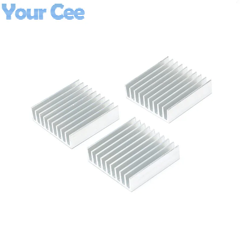 10 шт. радиатор охлаждения плавник алюминиевый кулер для IC чип LED 35*35*10 мм 35x35x10мм|10