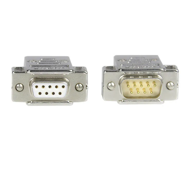 Твердая игла позолоченный DB9/RS232 разъем 9pin мужской 9PIN женский D-SUB9PIN COM с