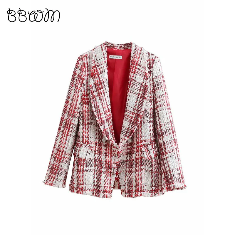 2019 модная винтажная шикарная твидовая куртка на пуговицах элегантные женские