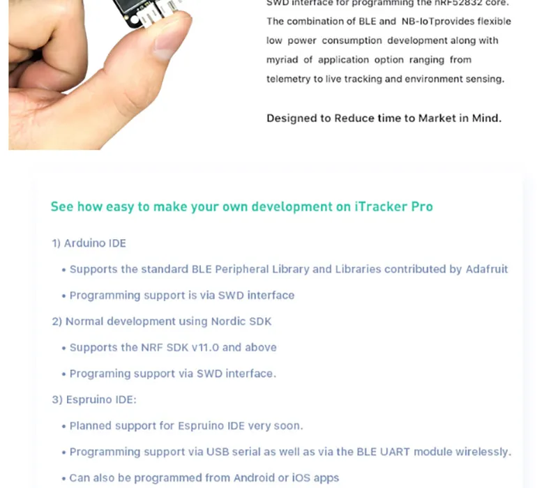 BG96 модуль удаленного позиционирования NBIoT iTracker Pro сенсор узел и gps модуль BLE Bluetooth 5,0 сотовая связь IoT модуль RAK8212-M 83