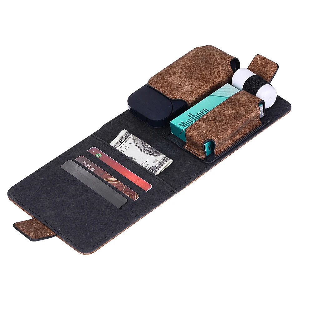 Коробка из искусственной кожи держатель для хранения электронная сигарета iqos