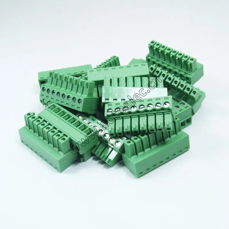 10 комплектов штекеры и гнезда 3 81 мм шаг PCB подключаемые клеммные колодки штекер