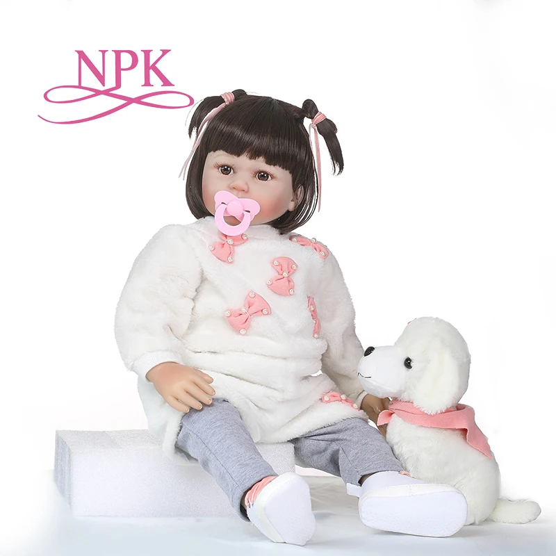 Реалистичные куклы NPK 22 дюйма 55 см реалистичные мягкие виниловые Реборн детский