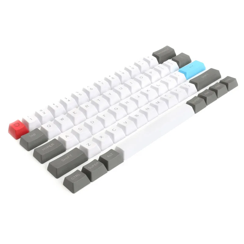 Keycap 61 ANSI набор ключей OEM профиль толстый PBT набор ключей для механической игровой клавиатуры Офисная Клавиатура
