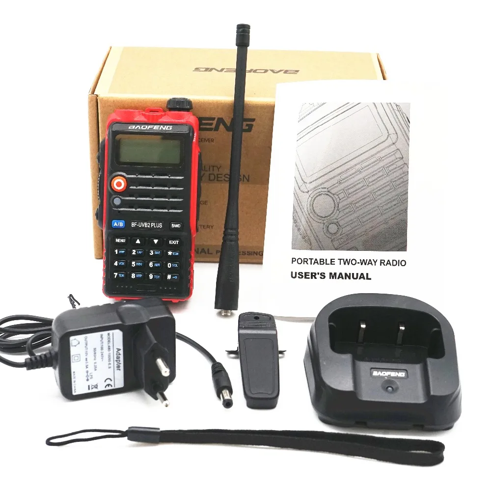 BaoFeng UV B2 Plus 8 Вт высокомощный FM трансивер 4800 мАч аккумулятор BF UVB2 для CB радио