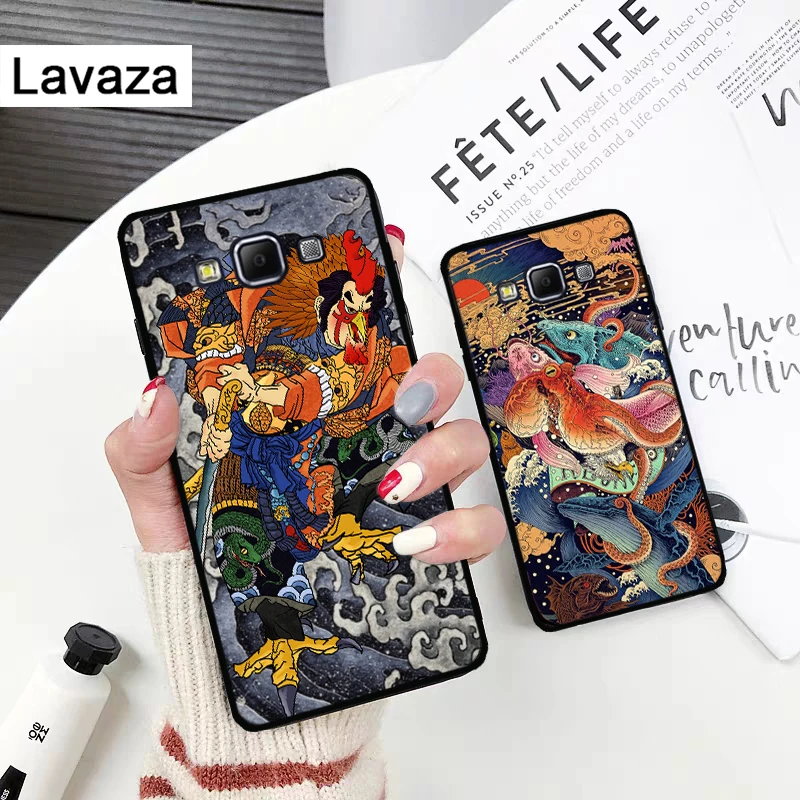 Японский стиль японского силиконового чехол для Samsung A2 Core A3 A5 A6 плюс A7 A8 A9 A10 A30 A50 A60