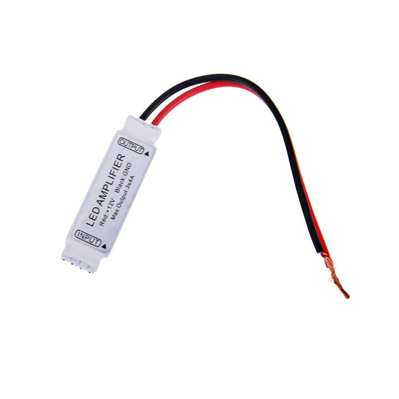 Мини RGB LED усилитель 3 * 4A 144W 12V сигнала для 5050 3528 светодиодный полосы