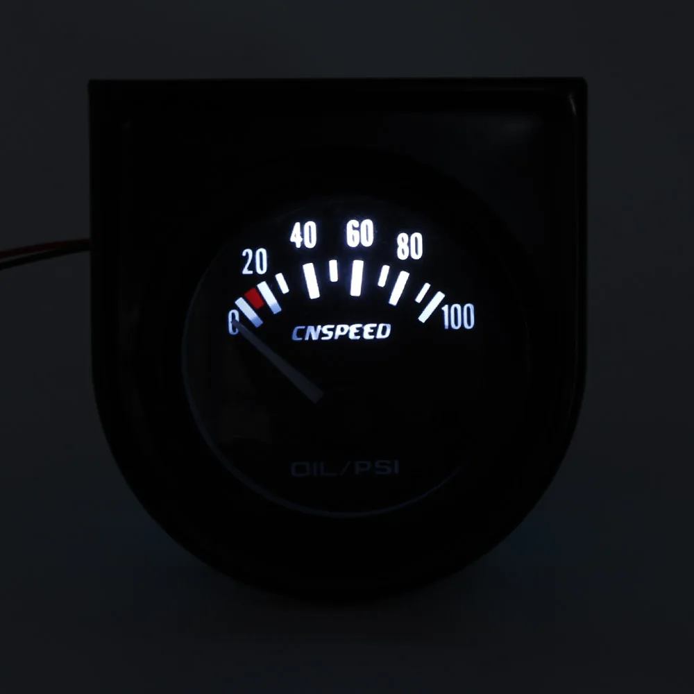CNSPEED 2 &quot52 мм 12 В Автомобильный датчик давления масла 0 100PSI с датчиком