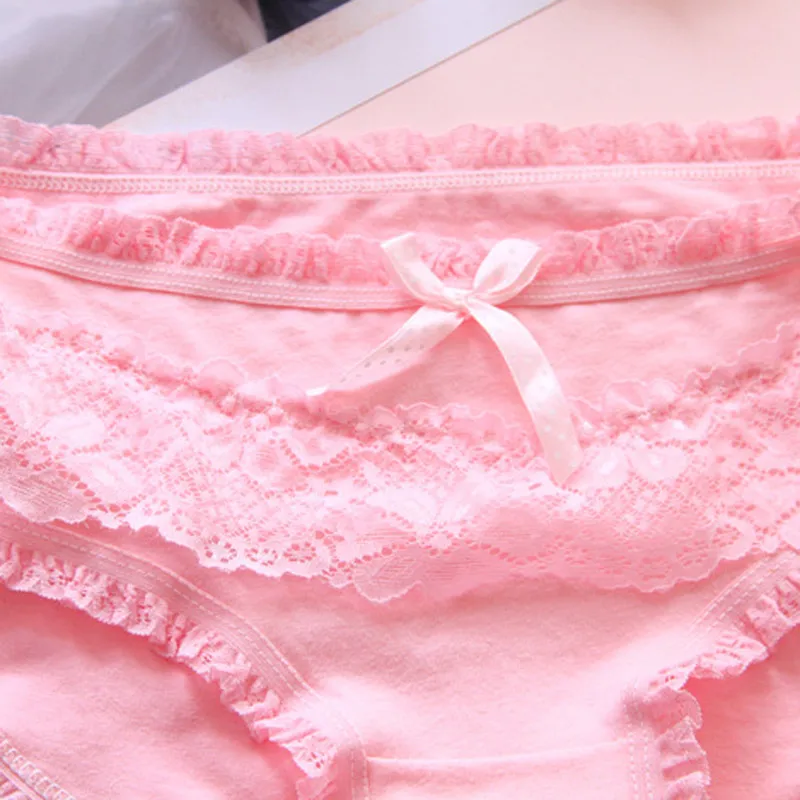 Для женщин Девушка молодые дамы студент нижнее белье хлопковые трусики с