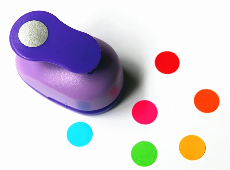 

free ship 1cm paper circle cutter paper punch craft perfurador scrapbooking paper punch for kids furador diy puncher W31751
