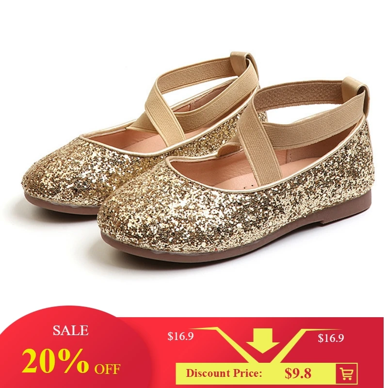 Детская обувь для девочек Балетки на плоской подошве Свадебная вечеринка Туфли к