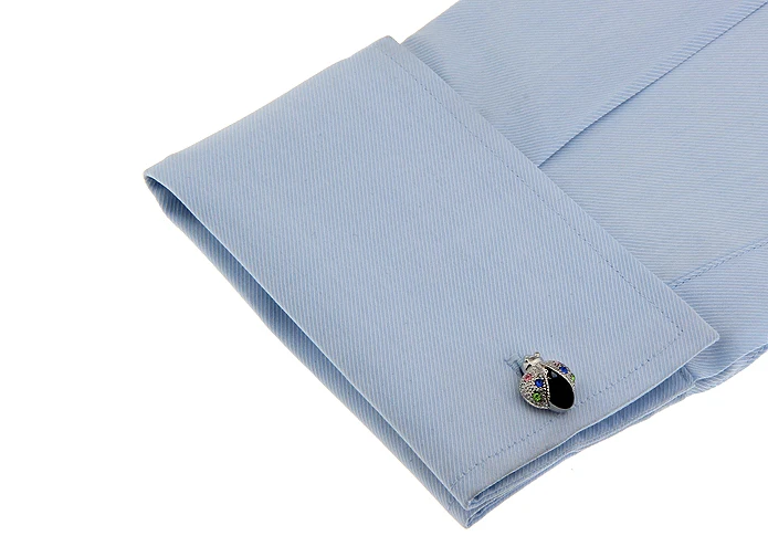 Модные запонки iGame с божьей коровкой качественные роскошные разноцветные со