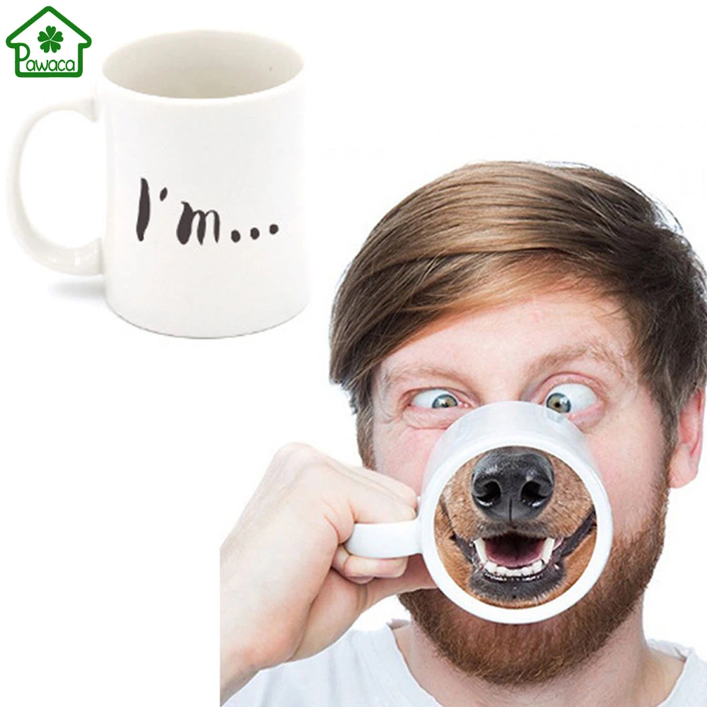 Творческий шалость кофе кружка керамическая молока термопары кружки изменение