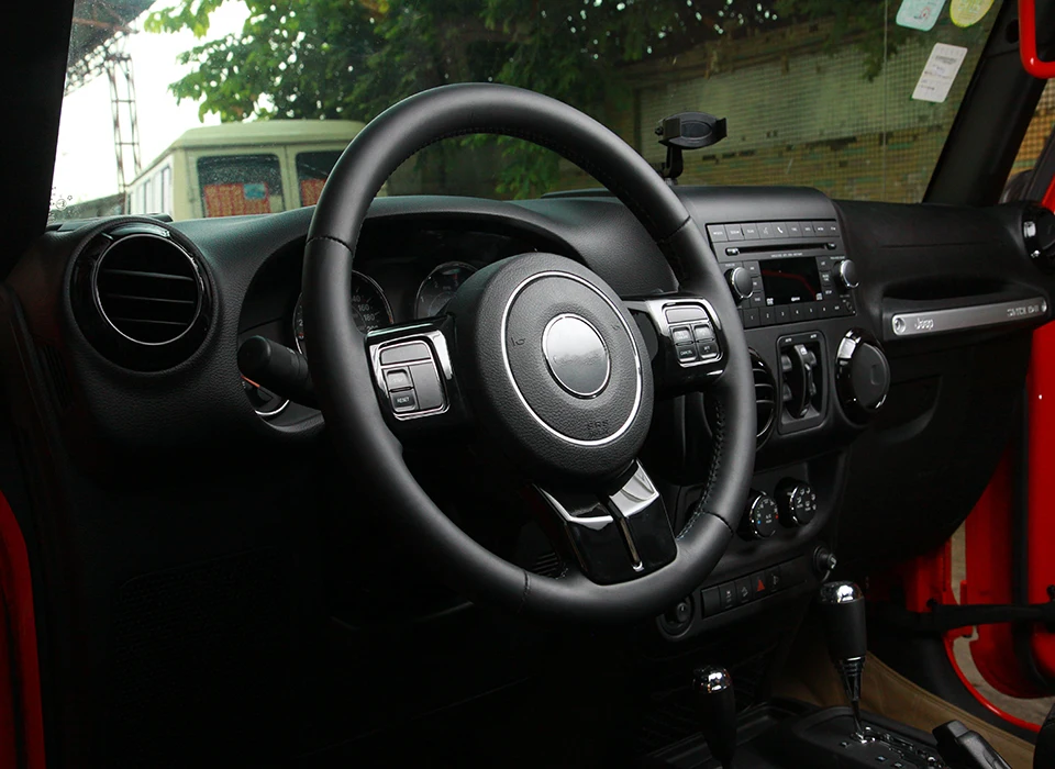 SHINEKA интерьерные молдинги для Jeep Grand Cherokee 2011-2013 декоративная наклейка на руль для Grand Cherokee аксессуары