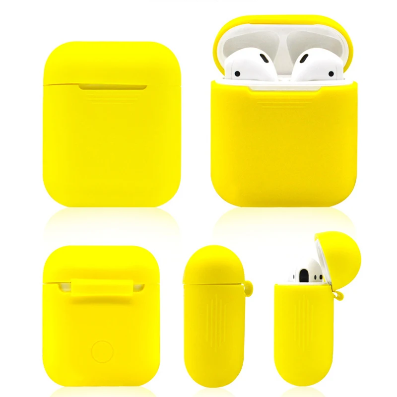 Мягкий силиконовый чехол для Apple Airpods противоударный iPhone наушники случаях Aiprods