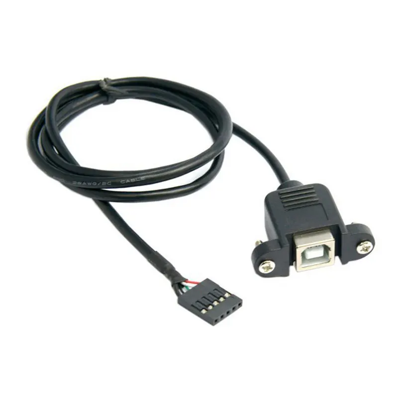 25 см USB 2 0 B гнездо принтера Панель Крепление на шаг 54 мм 5pin корпус PCB Материнская