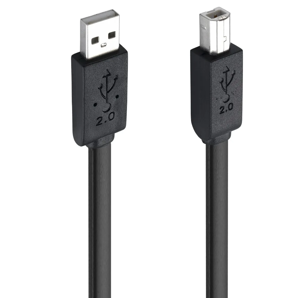 Плоский кабель USB 2 0 для принтера 1 5 м футов типа A папа Тип B сердечник из чистой