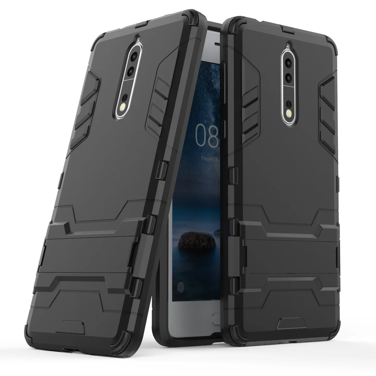 For Nokia X5 X6 6 5 3 1 7 8 2.1 5.1 6.1 Plus 8Sirocco Case Slim Iron Man Silicone TPU Shockproof Cover Stand Protective Coque |
