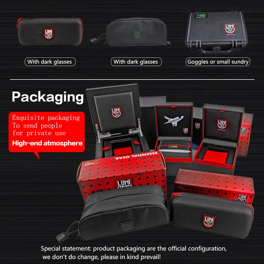 Мужская серия водонепроницаемого светящегося оборудования Luminox