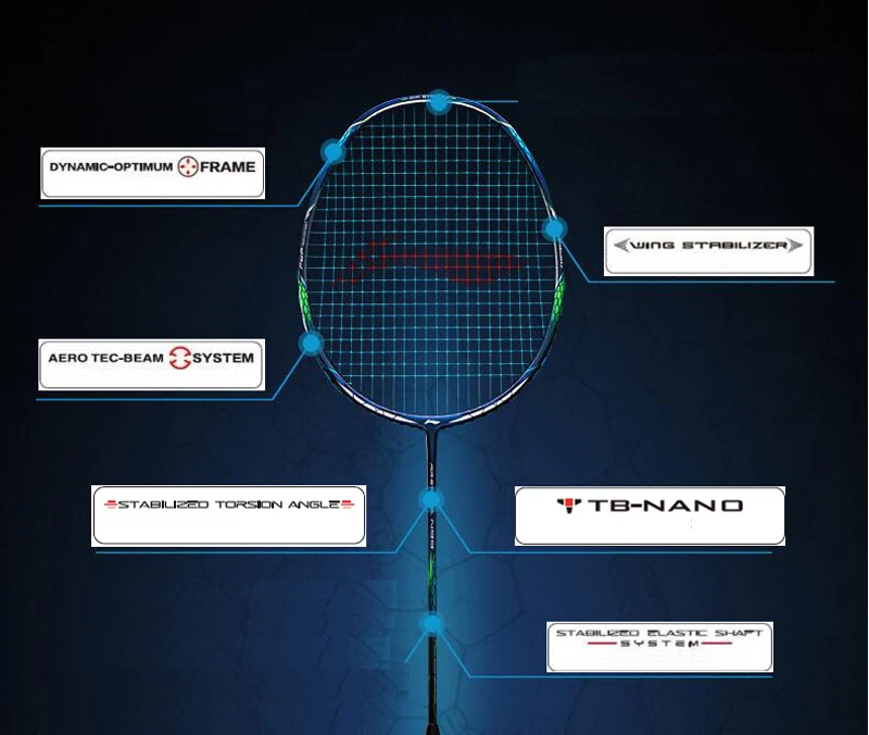 Li-Ning AIR STREAM N99(AERONAUT 8000) Chen длинная ракетка для бадминтона подкладка одной ракетки AYPM032(AYPN218) ZYF169
