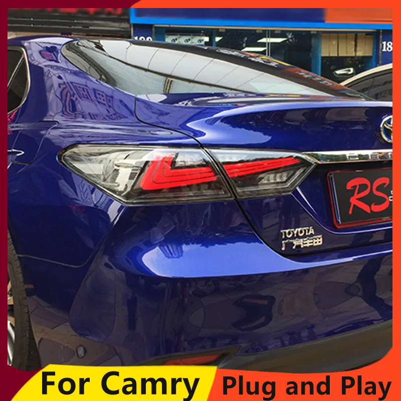 KOWELL стайлинга автомобилей для Toyota Camry 2018 задних сигнальных огней светодиодный