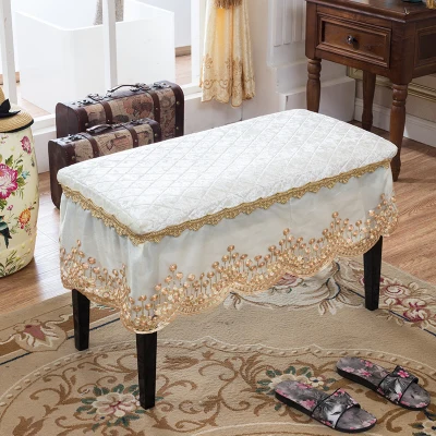 Style A white Фортепианный стул крышка ботинка скамьи табурет стул для макияжа чехол в европейском стиле на шнуровке обеденный стул крышка - Цвет: Style A white