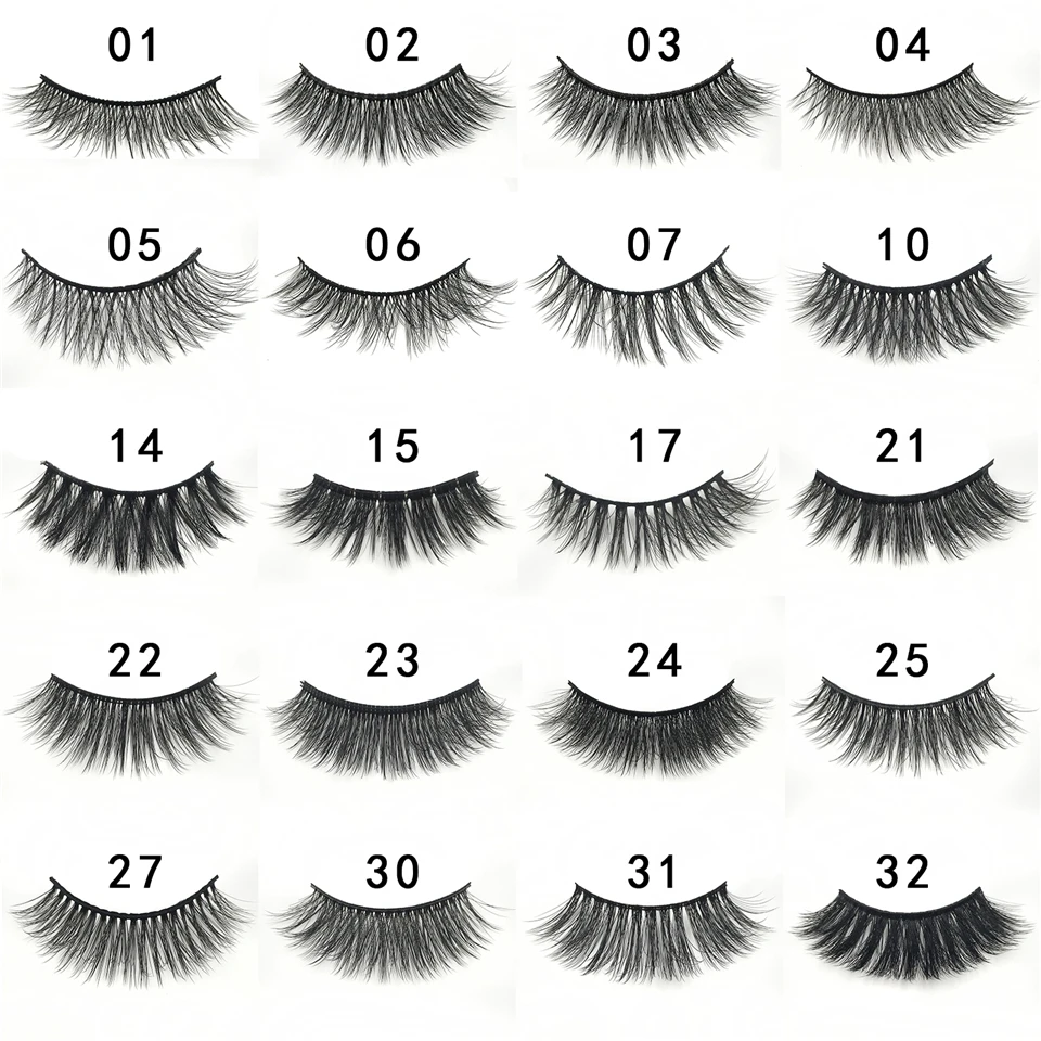 7 пар накладных ресниц оптовая продажа крест на натуральный Длинный мягкий