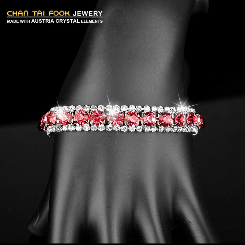 IREACESS новинка Роскошная ручная цепочка свадебный браслет для женщин Красный