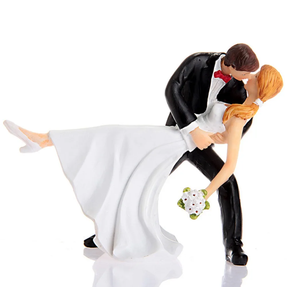 Adeeing топперы для торта Куклы Фигурки жениха и невесты забавные Casamento Свадебный Торт Топперы стенд Топпер украшения принадлежности