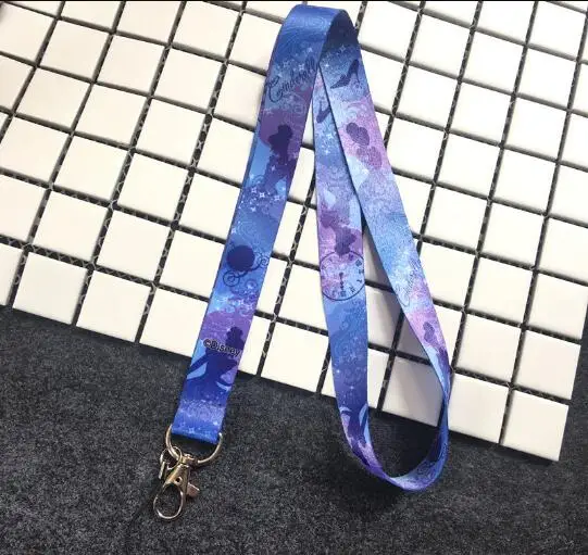 Free Shipping 1Pcs princess cartoon Lanyard ID Badge Holders Mobile Neck Keychains For Party Gifts QW-244 | Украшения и