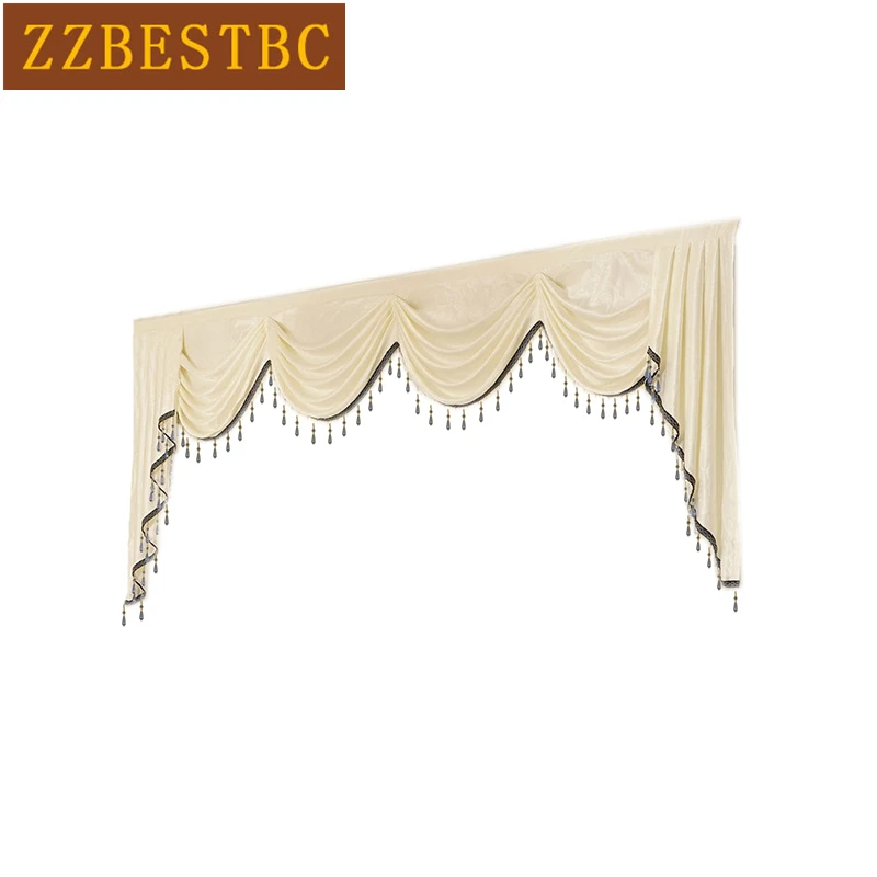 

7 style luxurious Valance custom made for living room bedroom hotel kitchen (not included curtain and tulle)