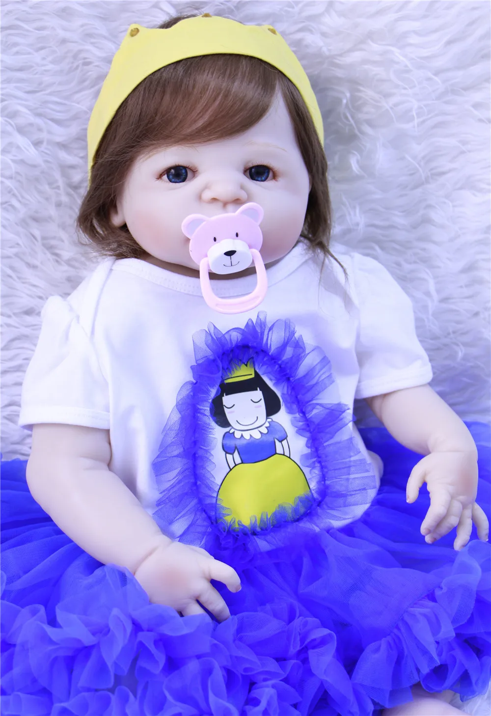Куклы Reborn girl 57 см полностью силиконовые куклы reborn baby игрушка подарок bebe