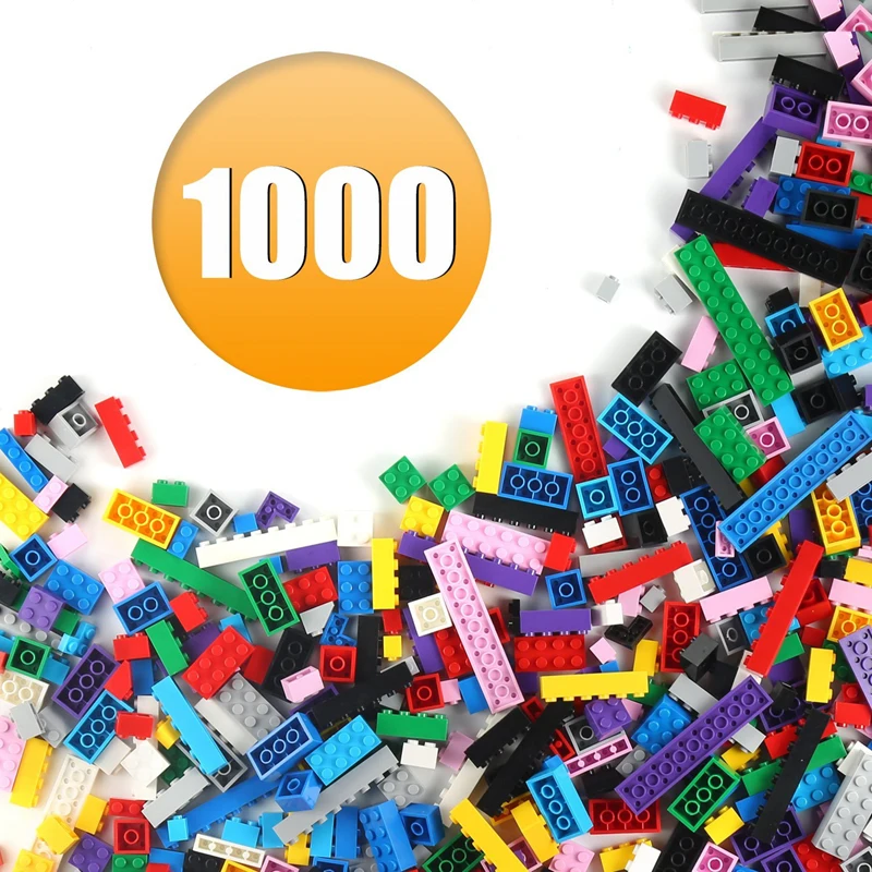 1000 шт. конструкторных блоков Детские кубики город кирпичная стена для творчества