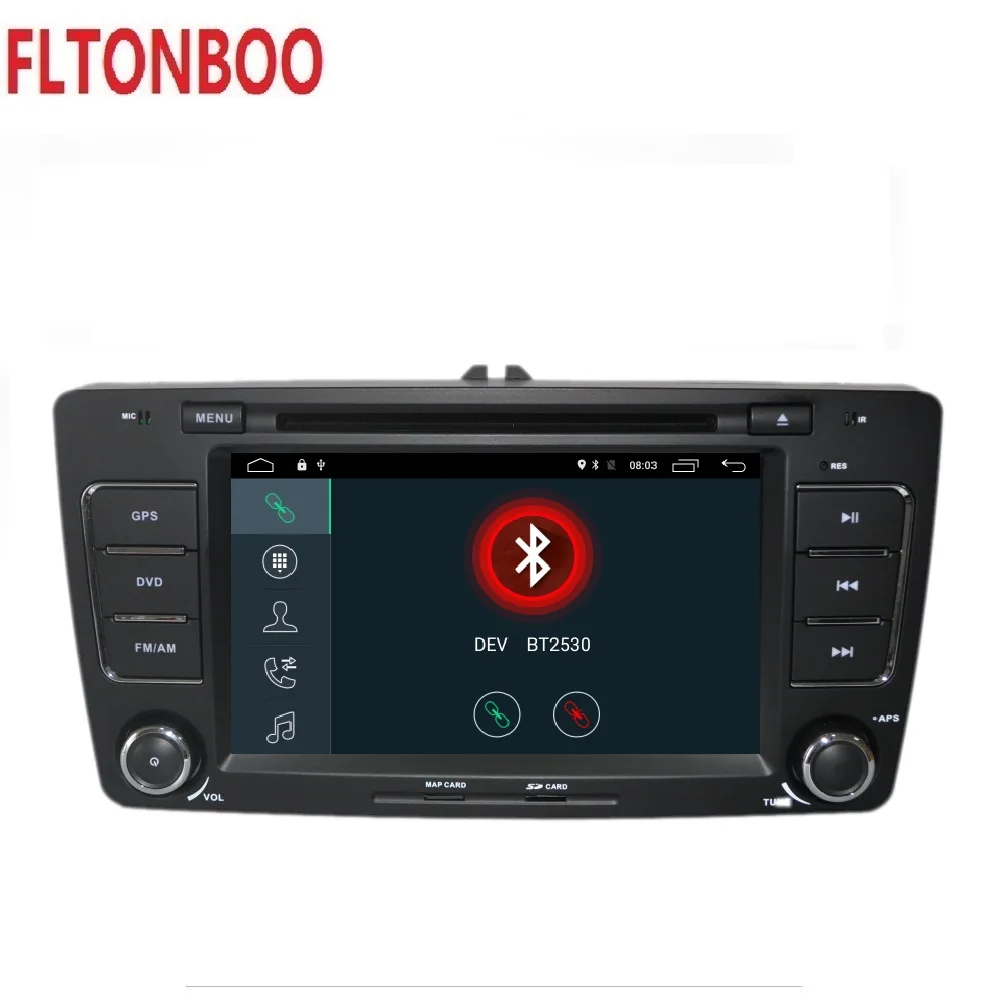 Android 9 для Skoda Octavia gps-навигация wifi радио bluetooth руль Canbus Бесплатный 8g карта mic
