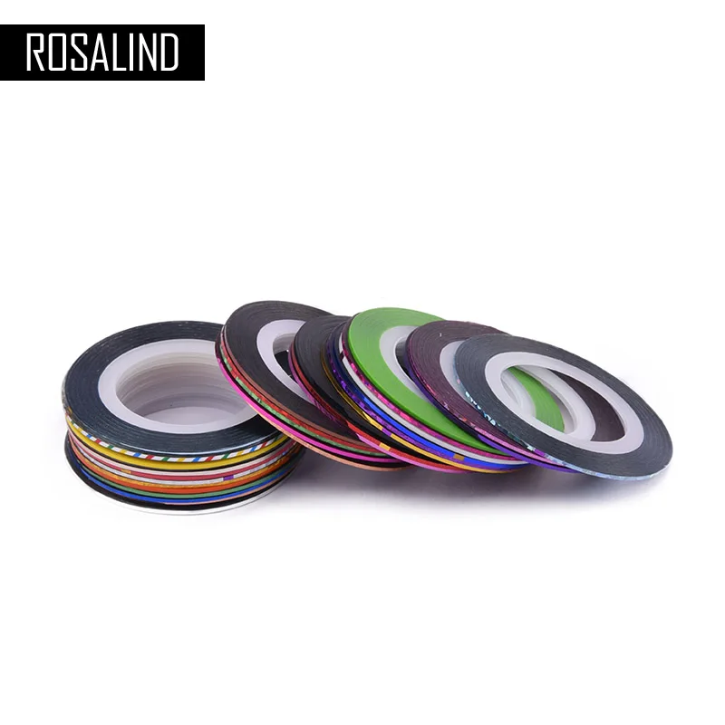 ROSALIND 30 шт./лот разноцветные рулоны разных цветов полосатая лента для дизайна