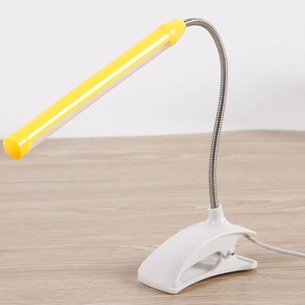 LED Desk Lamp 5V USB Child Read Book Light Flexible With Clip For Children Bedroom Reading Shadeless | Лампы и освещение