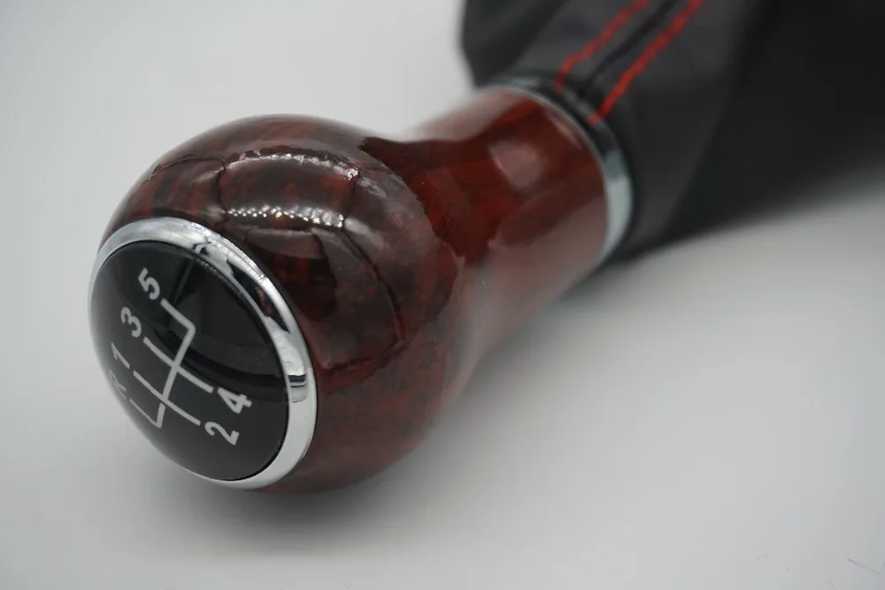 Деревянная зернистая 5 скоростная рукоятка для рычага переключения передач