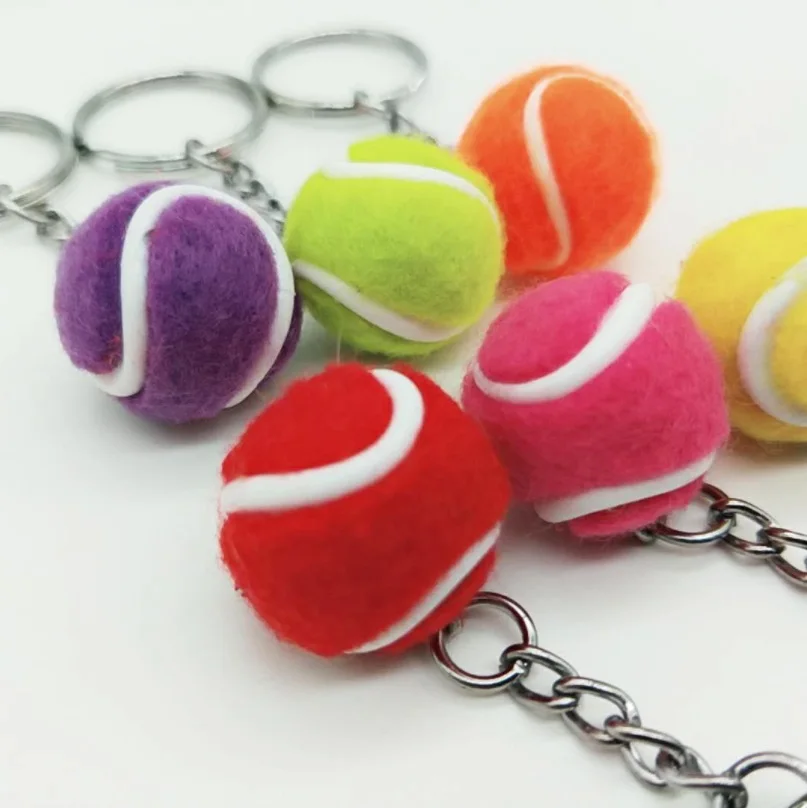 Милый чавейро мини 2 см плюшевый теннисный мяч брелок Спортивная Брелок Подарки