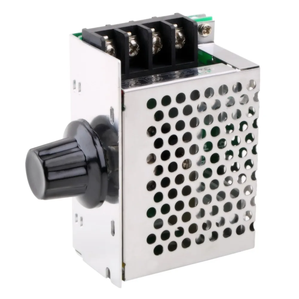 4000W 220V SCR Напряжение регулятор двигателя Скорость контроллер затемняющий