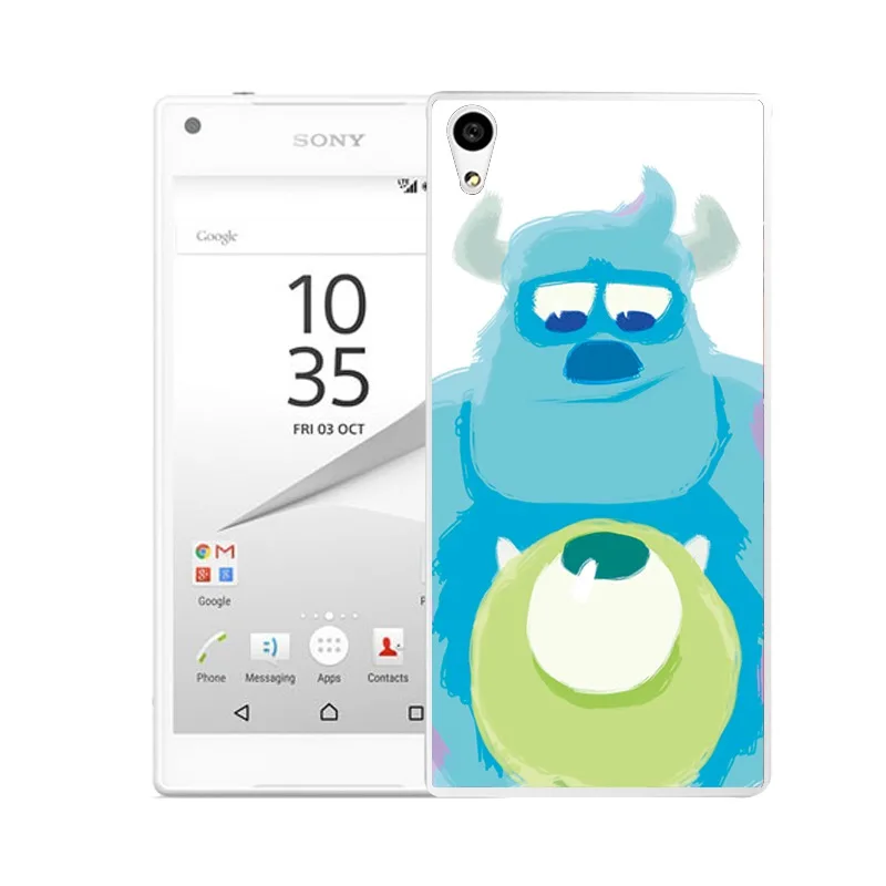 Qmswei ТПУ Ясно Мягкий чехол для телефона Sony Z3 Z2 Z5 Z4 печатных слон милый мультфильм
