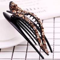 12cm long rhinestone harp hair clip fancyin large hair claws for women hair accessories gift fashion hot sale