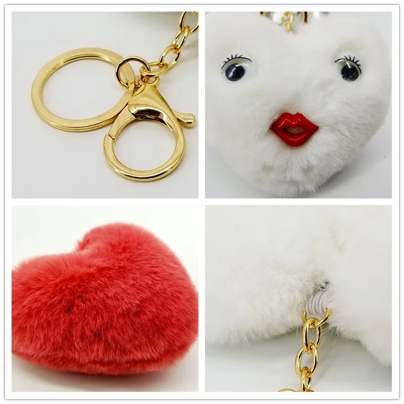Mini Plush Kawaii BTS bt21 Cute Fur keychain Soft Toys Fashion Kids Dolls fluffy Charm Baby For Girls Women gift | Игрушки и хобби