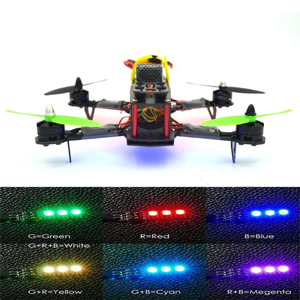 RTFквадрокоптер с камерой Fpv diy dji phantom 4 QAV 250 RTF Quadcopter Рамка + CC3D полет Контроллер