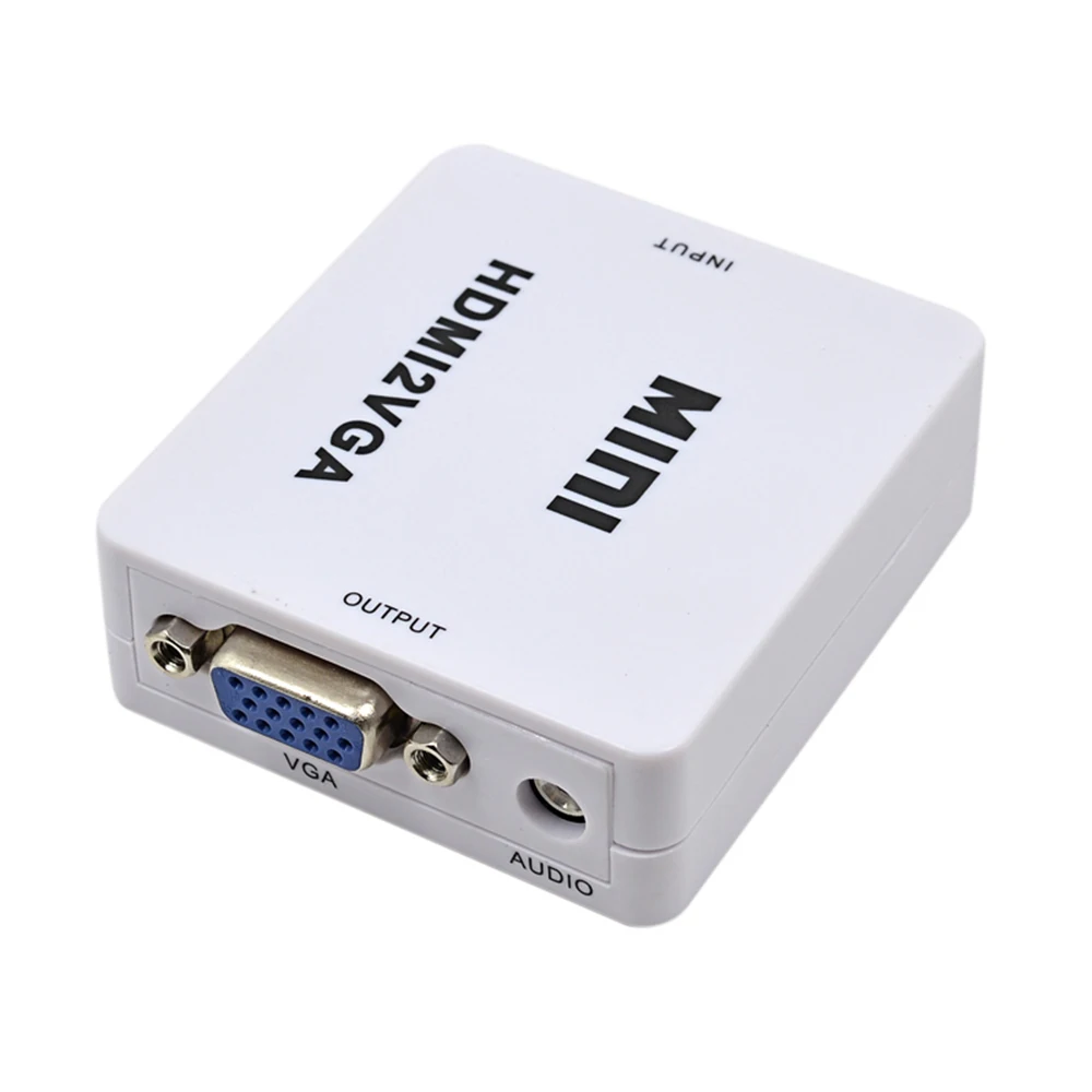 Преобразователь CHIPAL 1080P HDMI в VGA + аудио питание HDMI2VGA адаптер Коннектор для Xbox 360 PS3