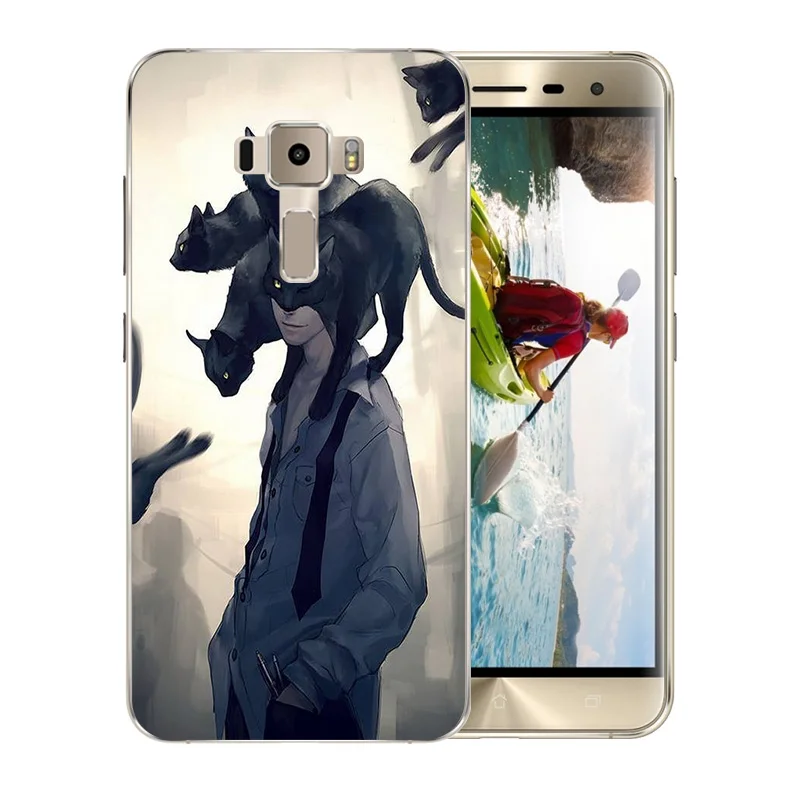 Мягкий силиконовый чехол для Asus ZenFone 3 ZE520KL Pusscat телефона Для Zenfone ZE 520 матовый