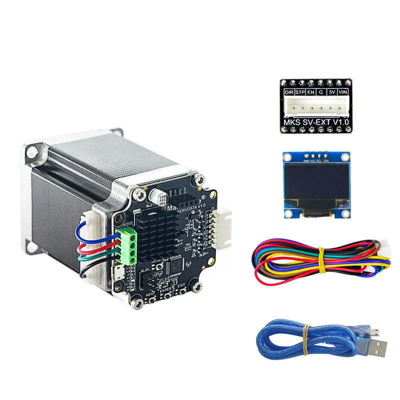 Шаговый двигатель с замкнутым циклом для 3D принтера NEMA23 MKS SERVO57A который