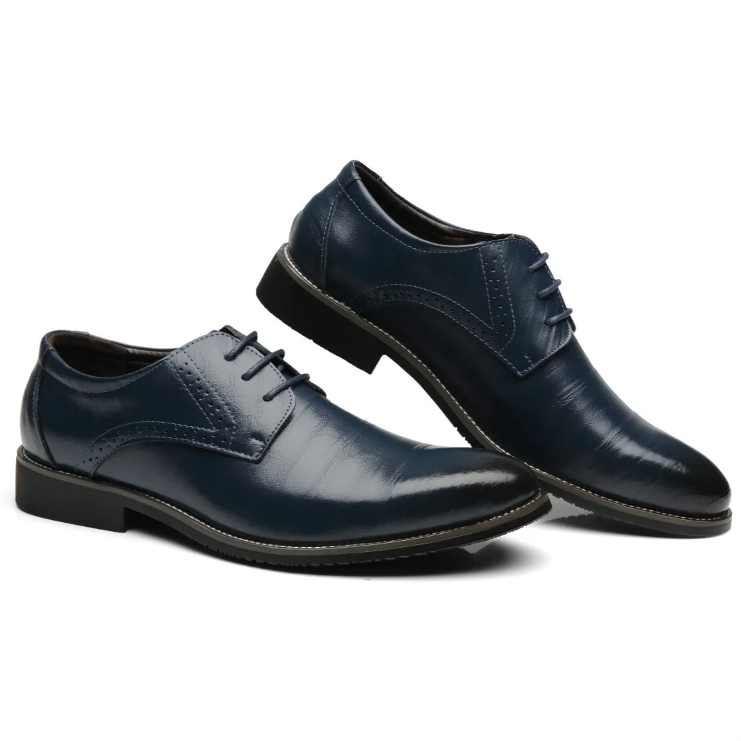 Мужские кожаные туфли; zapatos hombre; офисные Мужские модельные туфли; повседневные свадебные туфли в итальянском стиле; туфли дерби; большие размеры; 638