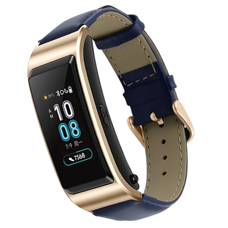 Ремешок из натуральной кожи для Huawei Band 5 тонкий универсальный браслет наручных