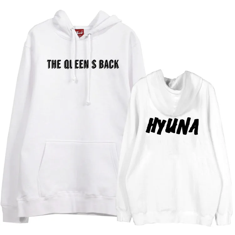 Флисовая Толстовка Hyuna с принтом на спине королевы для любителей kpop|me hoodie|fleece